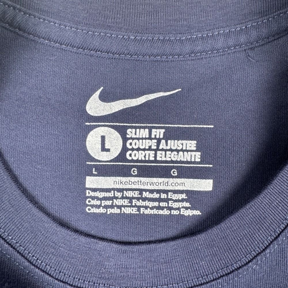 Nike US Soccer Just Do It Slim Fit T-Shirt Mens Large Navy Blue 547213-451 - Picture 3 of 9